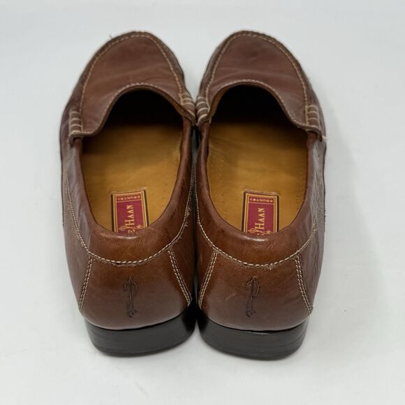 Cole Haan Country Loafers Shoes Womens 10.5 AA Narrow Brown Leather Business - Picture 10 of 16